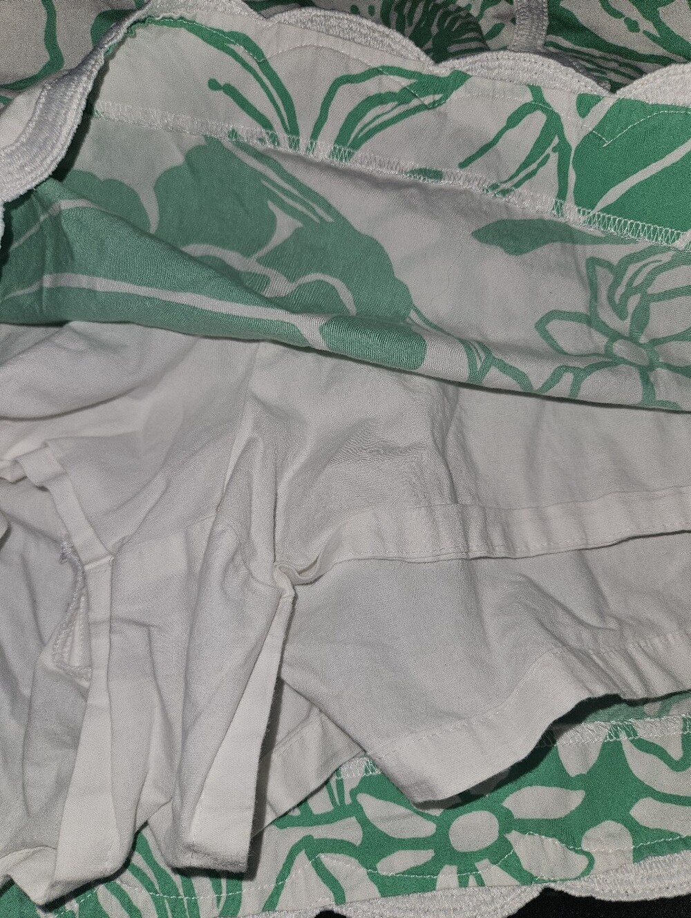 Lilly Pulitzer Green and White Floral Mini Skort size 4 - Picture 5 of 5